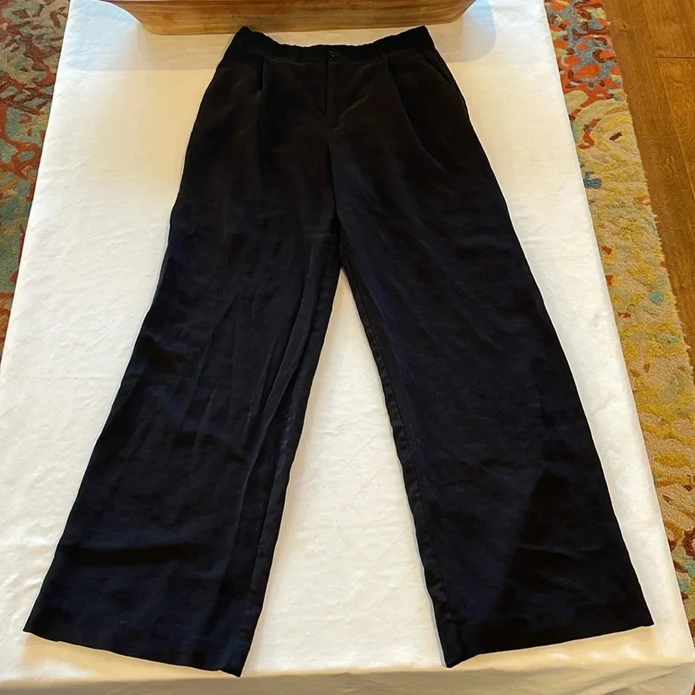 Zara Black Wide-Leg Pants